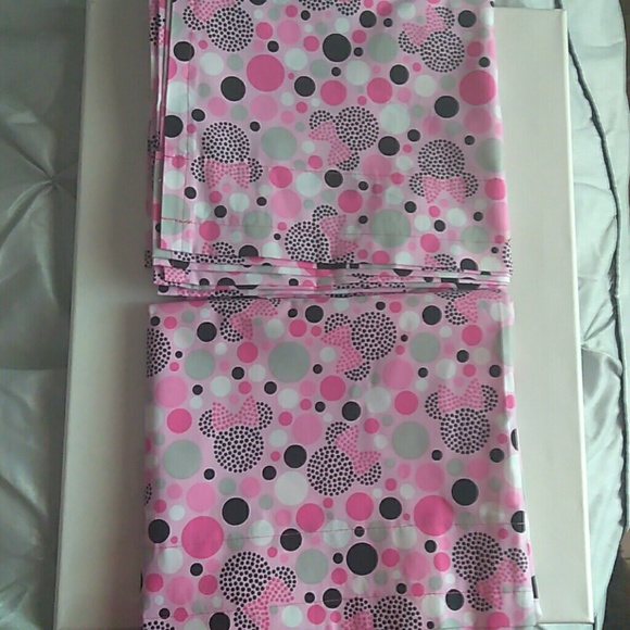 Disney Accessories Custom Made Minnie Mouse Curtains Poshmark